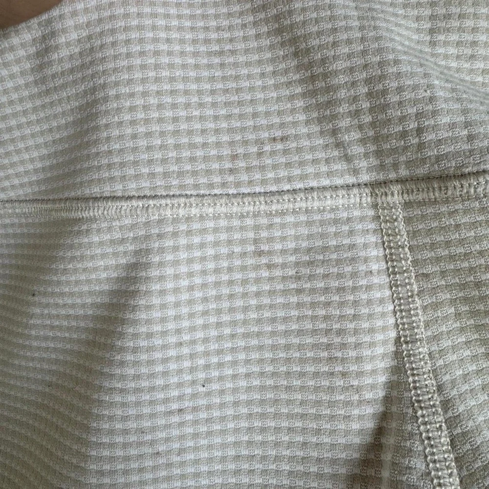 Lululemon low waist Cream waffle knit leggings